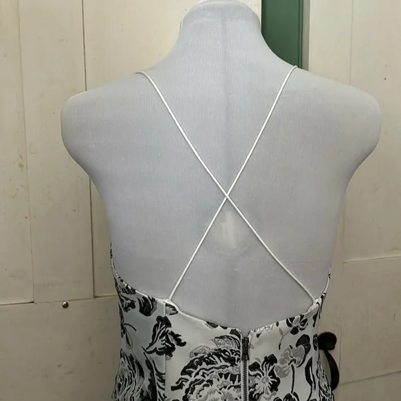 NWT alice+olivia Tayla Dress Sz 4 Silk Brocade Holiday Party semiformal wedding